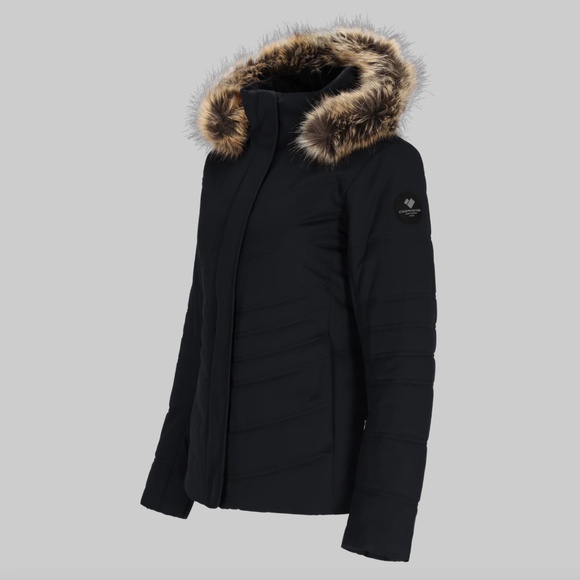 Obermeyer Women's Tuscany II Black Winter Ski Jacket Coat Insulated 8P NWT - Picture 9 of 11